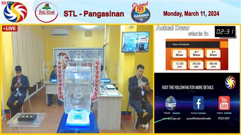STL Pangasinan result today 3rd draw Live August 30 2024.